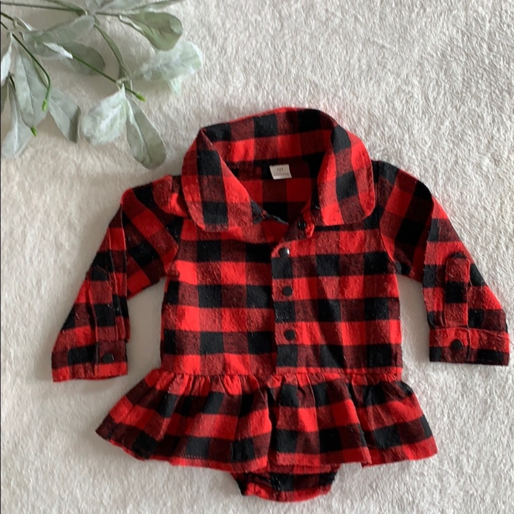 6-9 month Buffalo Check Dress